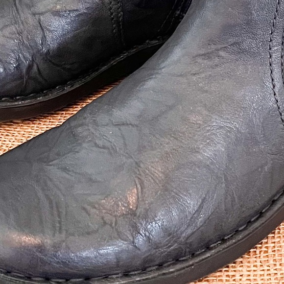 Clarks Niki Star Q Blue Leather Ankle Boots Size 9 Women’s #6874 - Picture 9 of 10